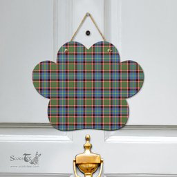 Scottish Stirling Bannockburn District Clan Tartan Door Sign - Classic Scottish Plaid Tartan Plaid