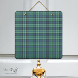 Scottish MacNeill of Colonsay Ancient Clan Tartan Door Sign - Classic Scottish Plaid Tartan Plaid
