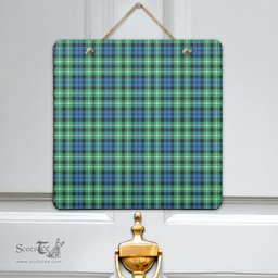 Scottish Graham of Montrose Ancient Clan Tartan Door Sign - Classic Scottish Plaid Tartan Plaid