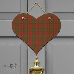 Scottish Drummond Clan Clan Tartan Door Sign - Classic Scottish Plaid Tartan Plaid