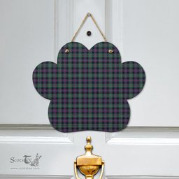 Scottish Rose Hunting Modern Clan Tartan Door Sign - Classic Scottish Plaid Tartan Plaid