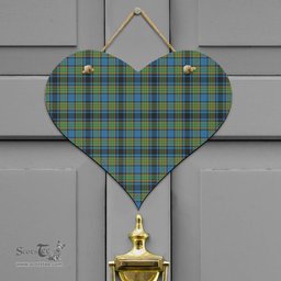 Scottish Gillies Ancient Clan Tartan Door Sign - Classic Scottish Plaid Tartan Plaid