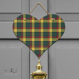 Scottish MacMillan Old Modern Clan Tartan Door Sign - Classic Scottish Plaid Tartan Plaid