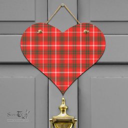 Scottish Duke of Rothesay Modern Clan Tartan Door Sign - Classic Scottish Plaid Tartan Plaid