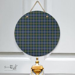 Scottish Cameron of Erracht Ancient Clan Tartan Door Sign - Classic Scottish Plaid Tartan Plaid