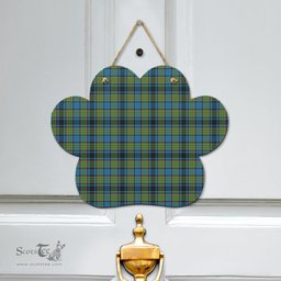 Scottish Gillies Ancient Clan Tartan Door Sign - Classic Scottish Plaid Tartan Plaid