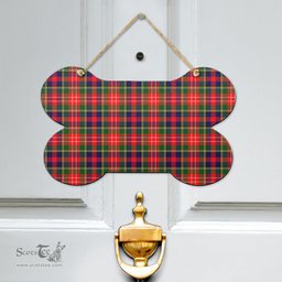 Scottish Christie Clan Tartan Door Sign - Classic Scottish Plaid Tartan Plaid