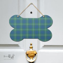 Scottish Hamilton Hunting Ancient Clan Tartan Door Sign - Classic Scottish Plaid Tartan Plaid