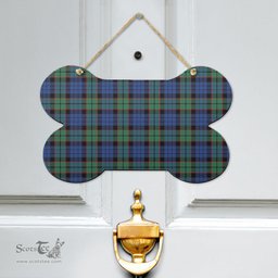 Scottish Fletcher Ancient Clan Tartan Door Sign - Classic Scottish Plaid Tartan Plaid
