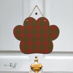 Scottish Drummond Clan Clan Tartan Door Sign - Classic Scottish Plaid Tartan Plaid