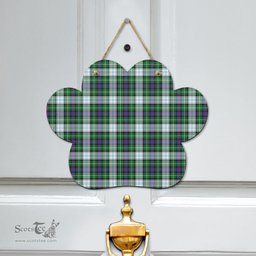 Scottish MacKenzie Dress Modern Clan Tartan Door Sign - Classic Scottish Plaid Tartan Plaid