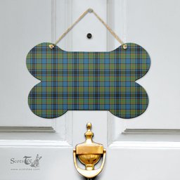 Scottish Gillies Ancient Clan Tartan Door Sign - Classic Scottish Plaid Tartan Plaid