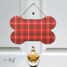 Scottish Duke of Rothesay Modern Clan Tartan Door Sign - Classic Scottish Plaid Tartan Plaid
