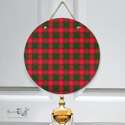 Scottish Rattray Modern Clan Tartan Door Sign - Classic Scottish Plaid Tartan Plaid