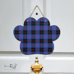 Scottish Angus Modern Clan Tartan Door Sign - Classic Scottish Plaid Tartan Plaid