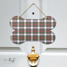 Scottish Stewart Dress Modern Clan Tartan Door Sign - Classic Scottish Plaid Tartan Plaid