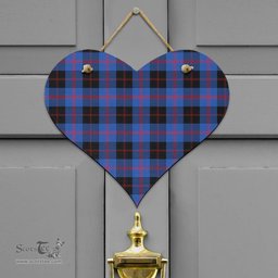 Scottish Angus Modern Clan Tartan Door Sign - Classic Scottish Plaid Tartan Plaid