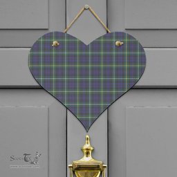 Scottish Campbell Argyll Modern Clan Tartan Door Sign - Classic Scottish Plaid Tartan Plaid