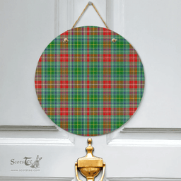 Scottish Muirhead Clan Tartan Door Sign - Classic Scottish Plaid Tartan Plaid
