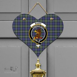 Scottish Baird Modern Clan Tartan Door Sign - Crest Classic Scottish Plaid Tartan Plaid