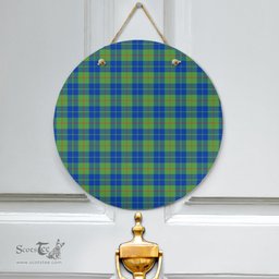 Scottish Barclay Hunting Ancient Clan Tartan Door Sign - Classic Scottish Plaid Tartan Plaid