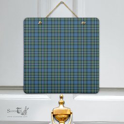 Scottish Robertson Hunting Ancient Clan Tartan Door Sign - Classic Scottish Plaid Tartan Plaid