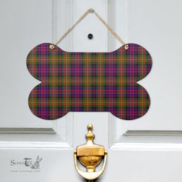 Scottish Carnegie Modern Clan Tartan Door Sign - Classic Scottish Plaid Tartan Plaid