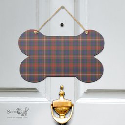 Scottish Fraser Hunting Modern Clan Tartan Door Sign - Classic Scottish Plaid Tartan Plaid