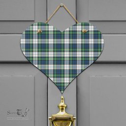 Scottish Gordon Dress Ancient Clan Tartan Door Sign - Classic Scottish Plaid Tartan Plaid