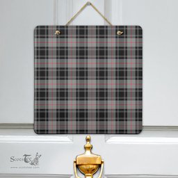 Scottish Moffat Modern Clan Tartan Door Sign - Classic Scottish Plaid Tartan Plaid
