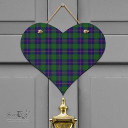 Scottish Shaw Modern Clan Tartan Door Sign - Classic Scottish Plaid Tartan Plaid