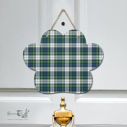 Scottish Gordon Dress Ancient Clan Tartan Door Sign - Classic Scottish Plaid Tartan Plaid