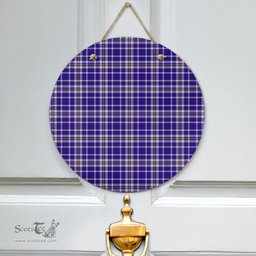 Scottish Ochterlony Clan Tartan Door Sign - Classic Scottish Plaid Tartan Plaid