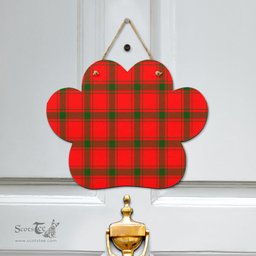 Scottish MacDonald of Sleat Clan Tartan Door Sign - Classic Scottish Plaid Tartan Plaid