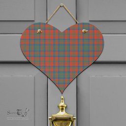 Scottish Matheson Ancient Clan Tartan Door Sign - Classic Scottish Plaid Tartan Plaid