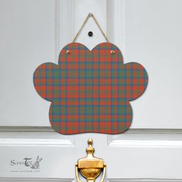 Scottish Matheson Ancient Clan Tartan Door Sign - Classic Scottish Plaid Tartan Plaid