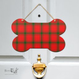 Scottish MacDonald of Sleat Clan Tartan Door Sign - Classic Scottish Plaid Tartan Plaid