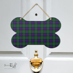 Scottish Shaw Modern Clan Tartan Door Sign - Classic Scottish Plaid Tartan Plaid