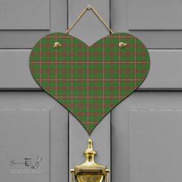 Scottish MacKinnon Hunting Modern Clan Tartan Door Sign - Classic Scottish Plaid Tartan Plaid