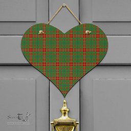 Scottish Fulton Clan Tartan Door Sign - Classic Scottish Plaid Tartan Plaid