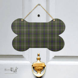 Scottish Davidson Tulloch Dress Clan Tartan Door Sign - Classic Scottish Plaid Tartan Plaid