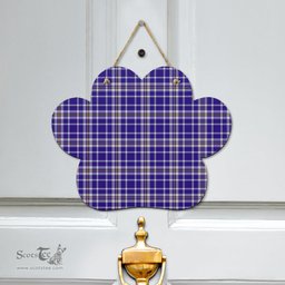 Scottish Ochterlony Clan Tartan Door Sign - Classic Scottish Plaid Tartan Plaid