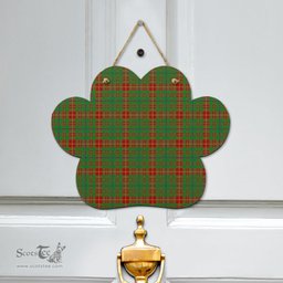 Scottish Fulton Clan Tartan Door Sign - Classic Scottish Plaid Tartan Plaid