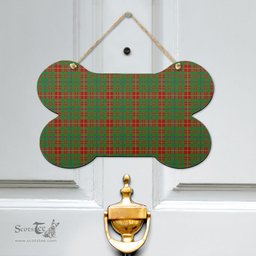 Scottish Fulton Clan Tartan Door Sign - Classic Scottish Plaid Tartan Plaid