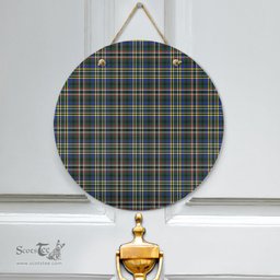 Scottish SCOTT GREEN MODERN Clan Tartan Door Sign - Classic Scottish Plaid Tartan Plaid