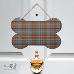 Scottish Caledonia Ancient Clan Tartan Door Sign - Classic Scottish Plaid Tartan Plaid