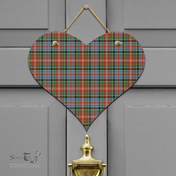 Scottish Caledonia Ancient Clan Tartan Door Sign - Classic Scottish Plaid Tartan Plaid