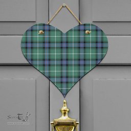 Scottish MacDonald of the Isles Hunting Ancient Clan Tartan Door Sign - Classic Scottish Plaid Tartan Plaid