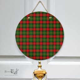 Scottish Blackstock Clan Tartan Door Sign - Classic Scottish Plaid Tartan Plaid