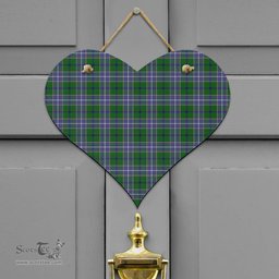 Scottish Wishart Hunting Modern Clan Tartan Door Sign - Classic Scottish Plaid Tartan Plaid